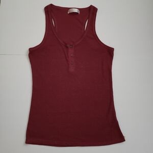 No Boundaries Red Racerback Tank Top